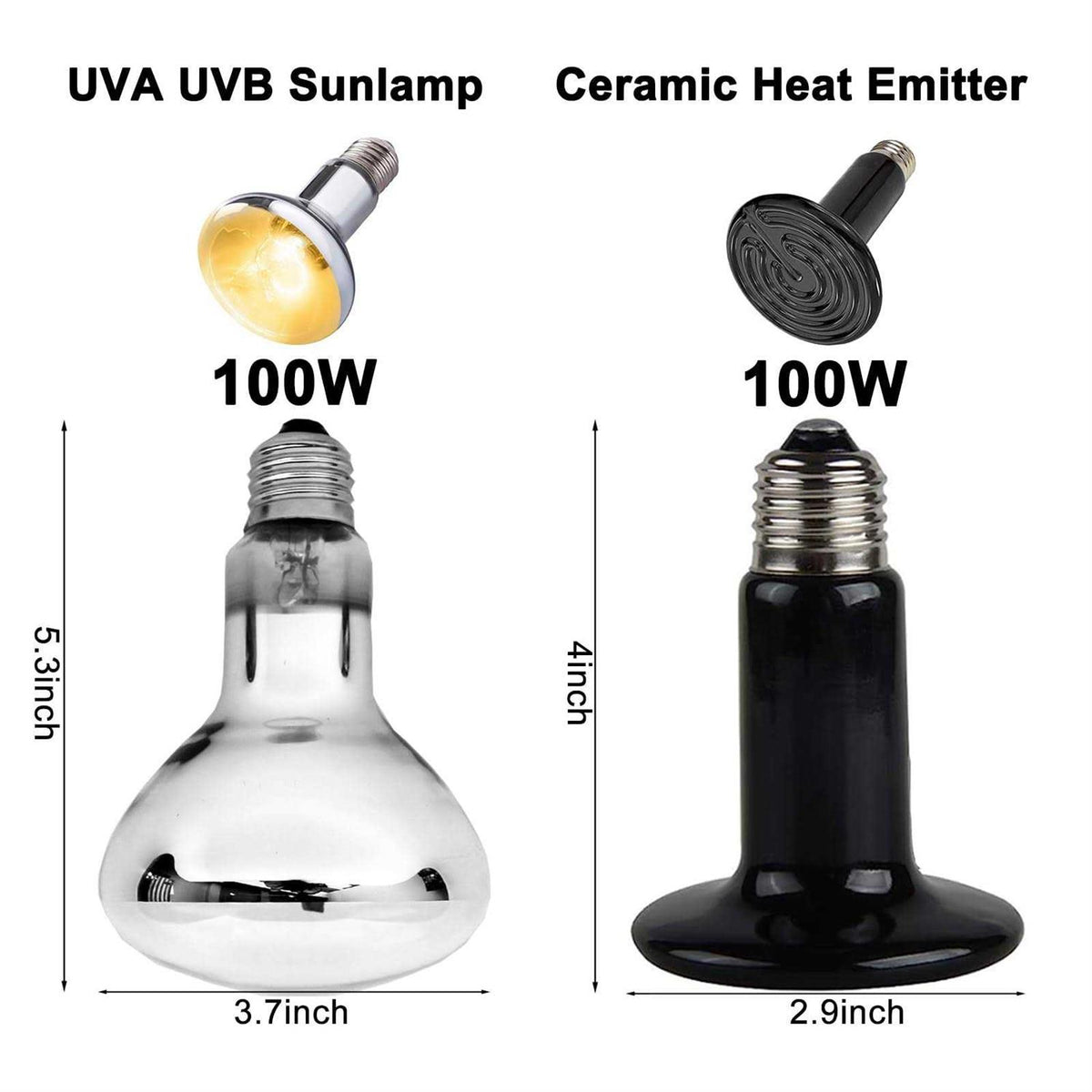 15inch Dual Reptile Light Fixture Max 150W L9416