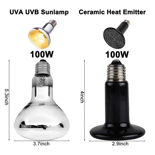 15inch Dual Reptile Light Fixture Max 150W L9416