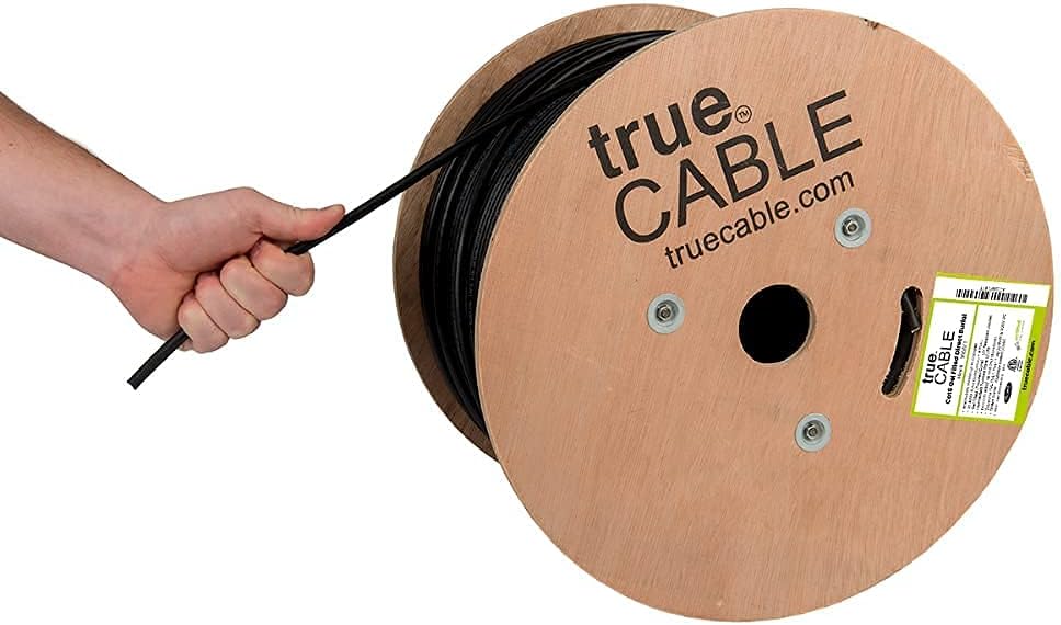 1000ft White CMX Cat6 Direct Burial Bulk Ethernet Cable R67073