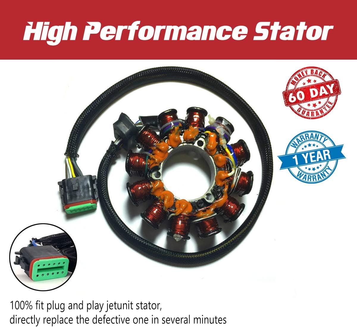 Stator for Kawasaki Jet-Ski Ultra 130/1100 STX DI 2000-2004 Z696597