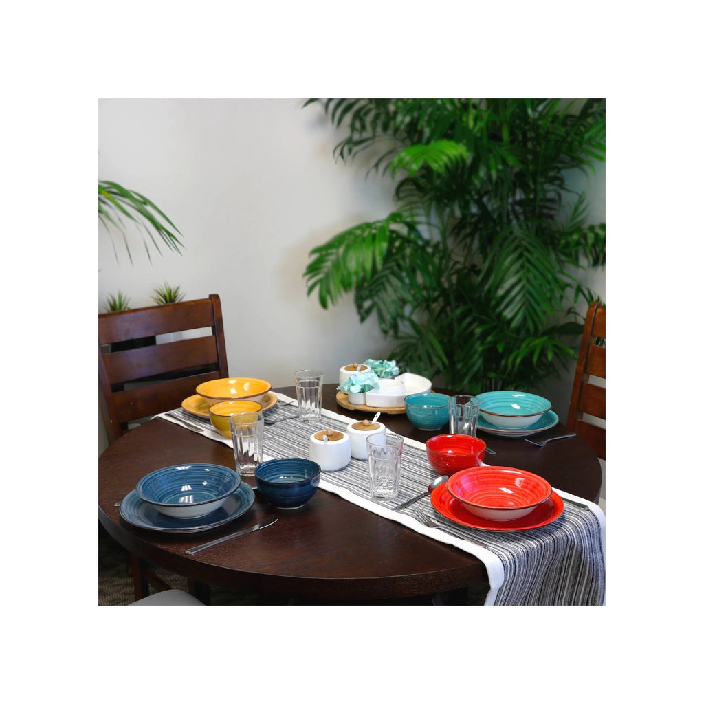28pc Stoneware Speckle Dinnerware Set T51297