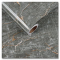 24"x354" Grey Marble Peel and Stick Wallpaper F931