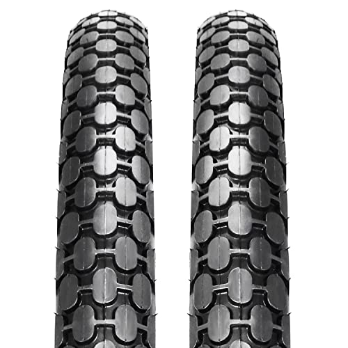 2 Pack 26" x 2.125" Beach Cruiser Bike Tires Black Wall/White Side Wall B178568