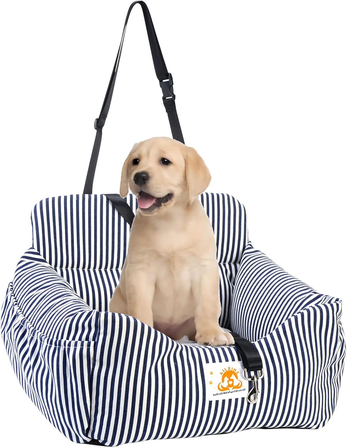 Dog Car Seat with Storage Pocket and Safety Leash T465