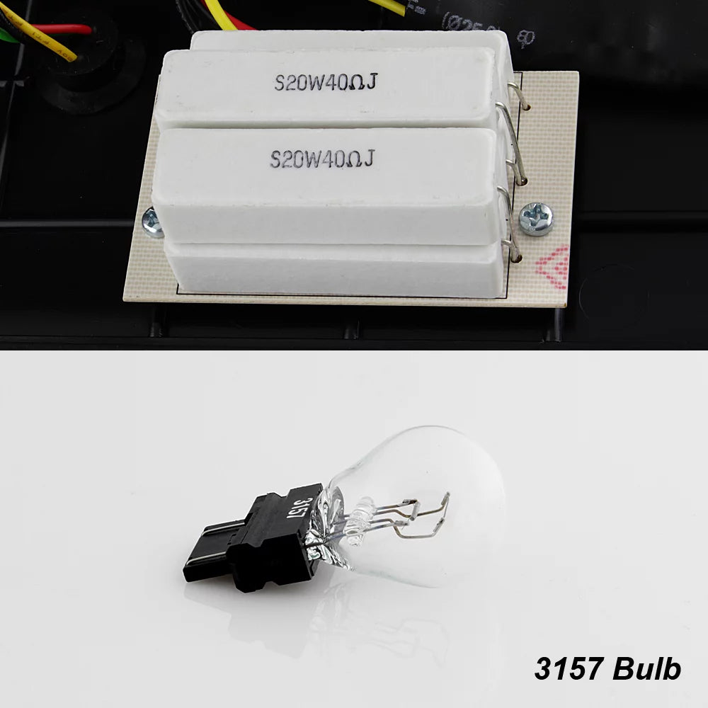 Black LED Tail Brake Light Lamp Assembly P667574