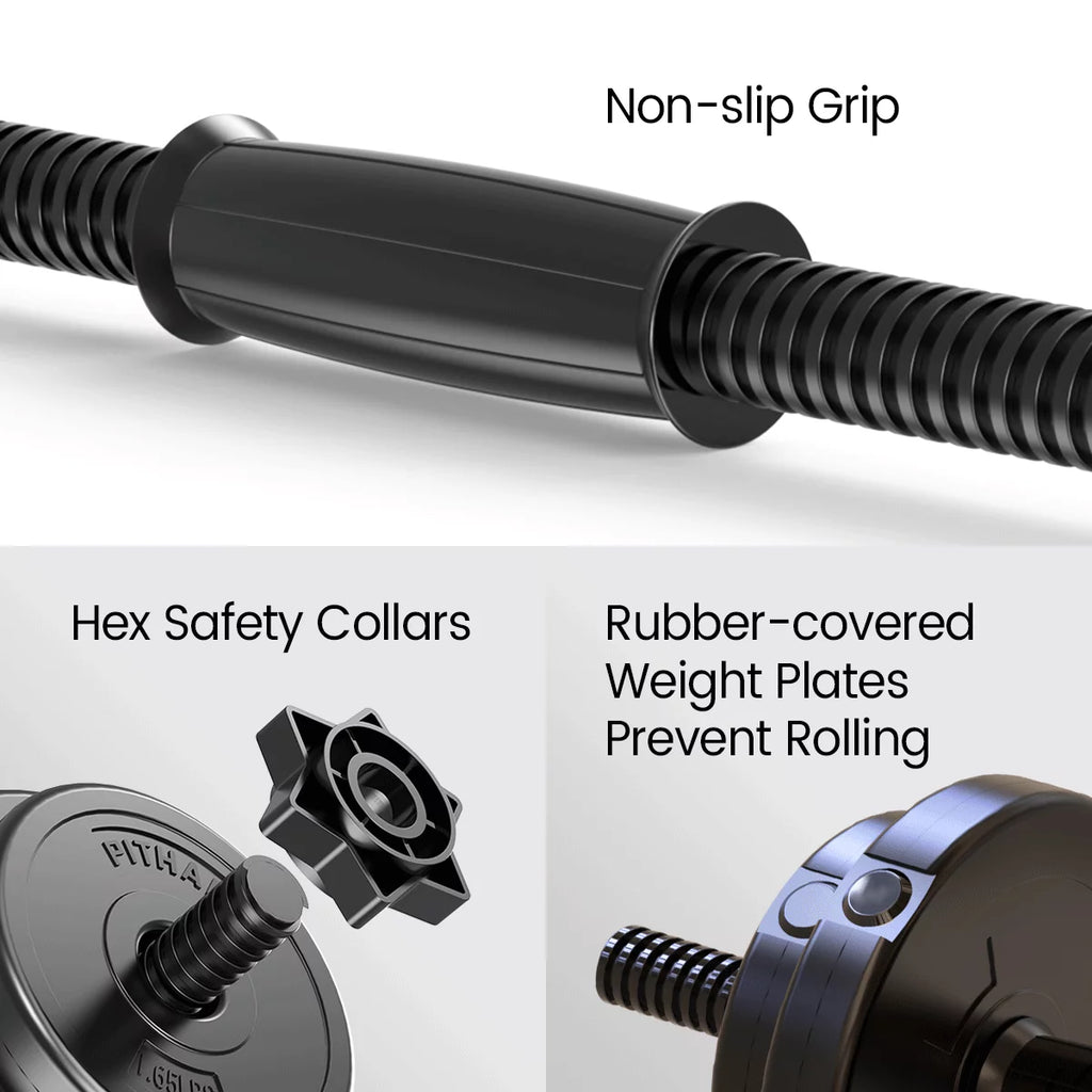 Adjustable Weight Dumbbell Set of 2 20lbs M6092