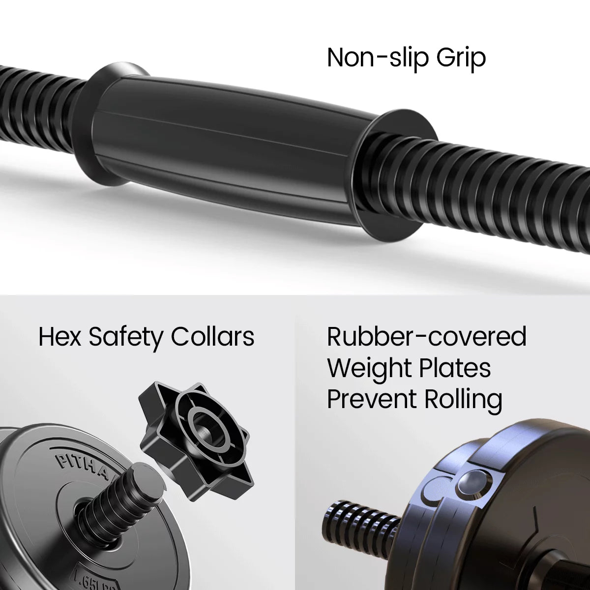 Adjustable Weight Dumbbell Set of 2 20lbs M6092