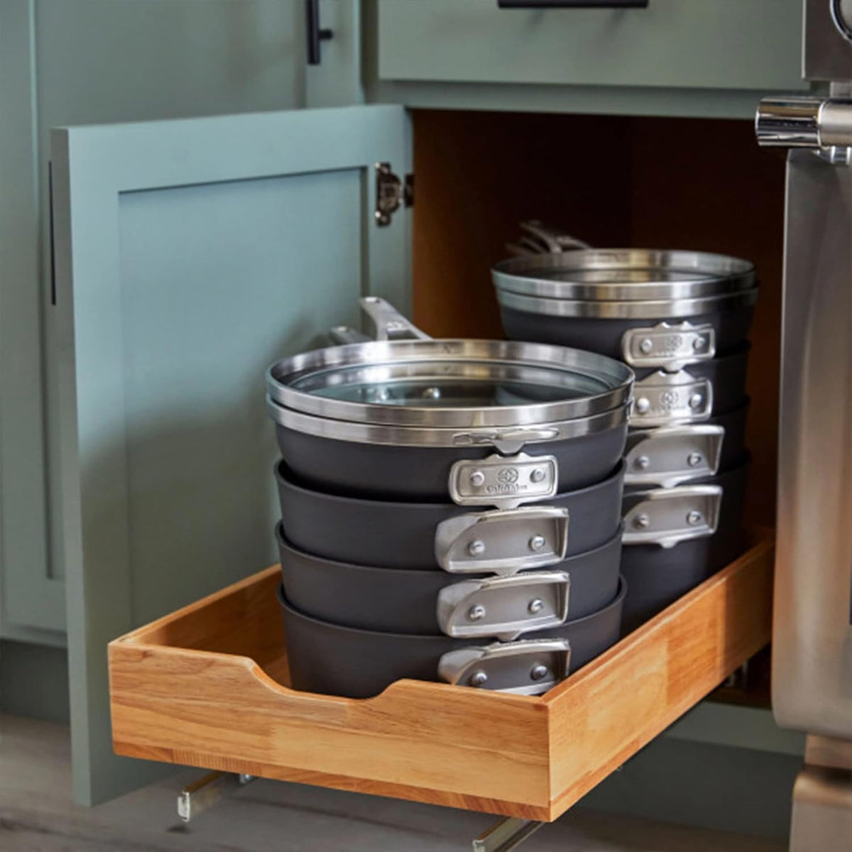 1.5 Quart Hard-Anodized Nonstick Sauce Pan with Lid V696579