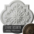 Hand-Painted Stone Hearth Crackle Ceiling Medallion T61317