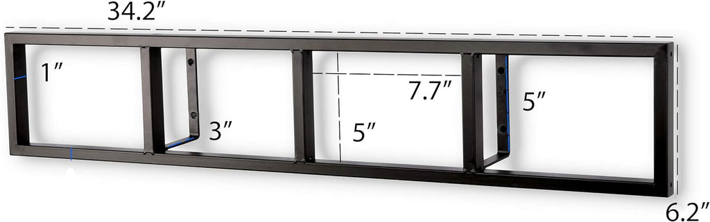 Black Floating Shelves Set of 3 T8385