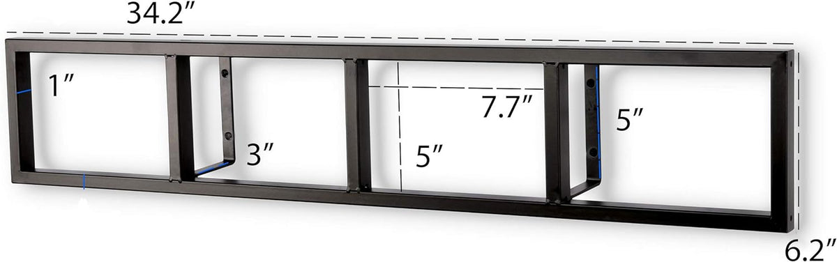 Black Floating Shelves Set of 3 T8385