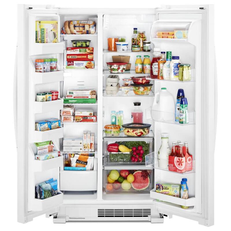 White 25 cu. ft. Side by Side Refrigerator H755973