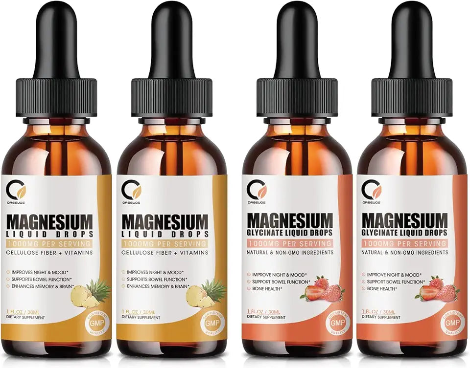 1000mg Liquid Magnesium Glycinate Supplement with Bromelain, Vitamin B6, C, D P682512