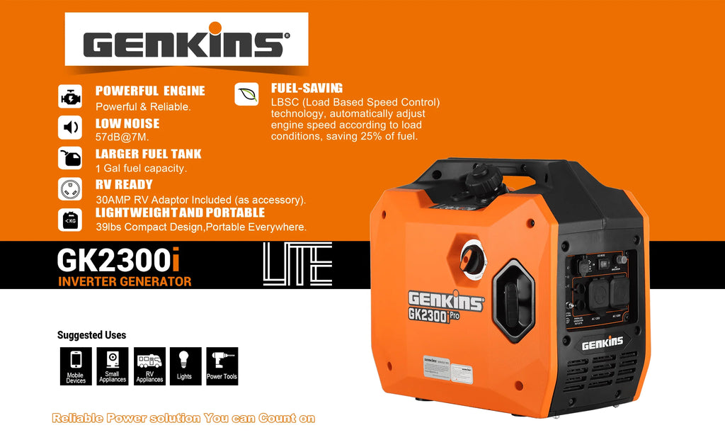 2300 Watt Light Weight Portable Inverter Generator L662