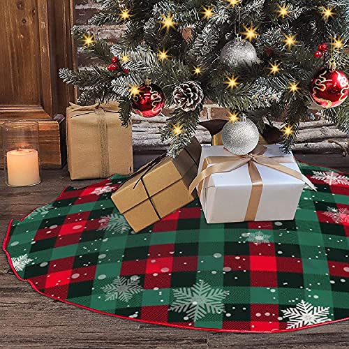 Red 48 inches Plush Christmas Tree Skirt G809287