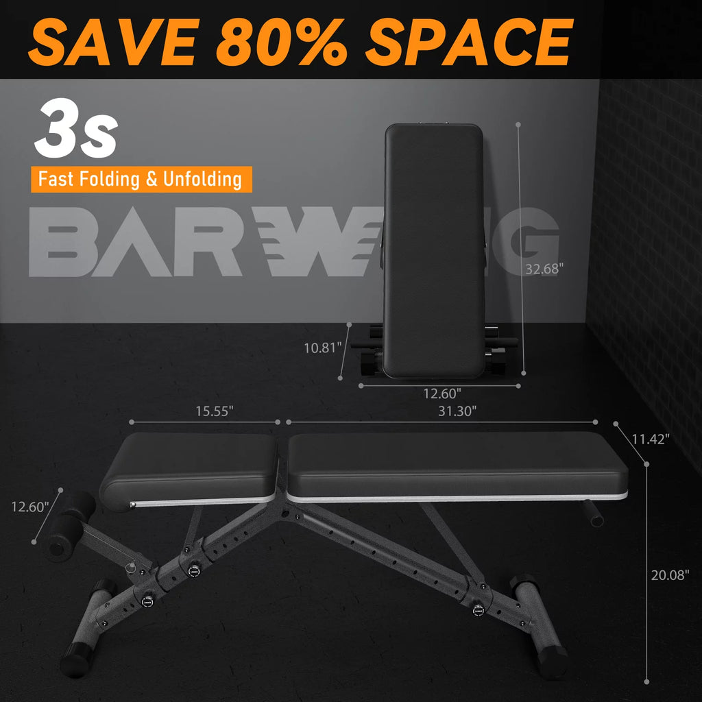 Adjustable Weight Bench 800LB Incline Decline U93952