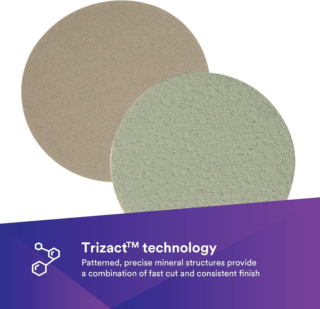 6 in Foam Backing Abrasive Disc, 3000 and 8000 Grade, 10 Discs/Carton V20767