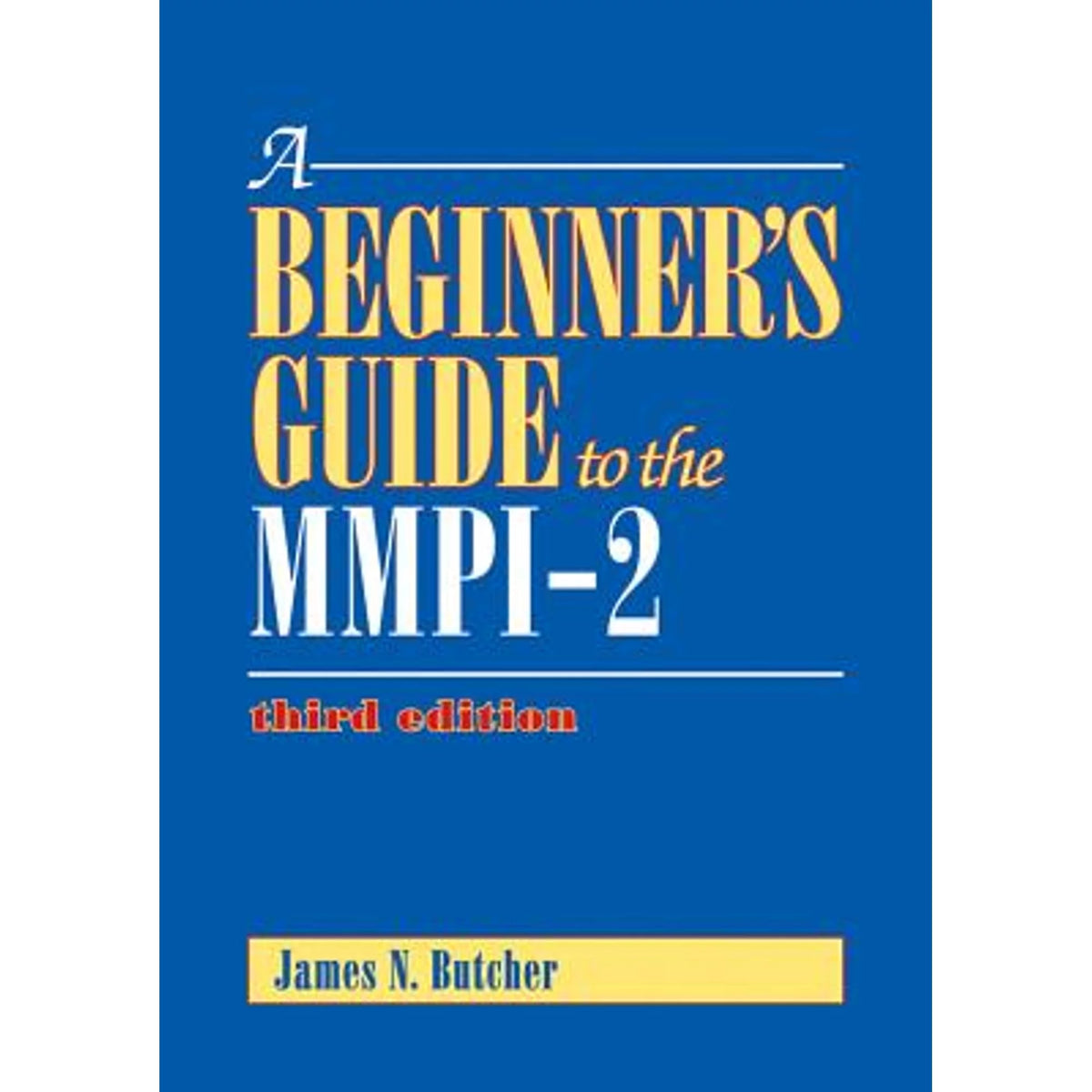 Pre-Owned A Beginner's Guide to the Mmpi-2 Hardcover S3357