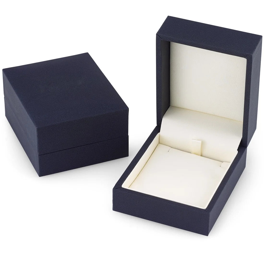 14K White Gold Created Blue Sapphire Halo Ring Q409