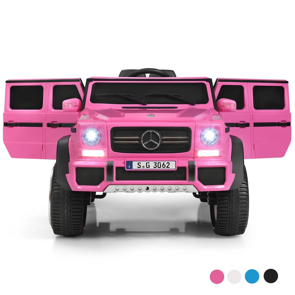 12V Kids Ride On Car with Trunk Pink W700961