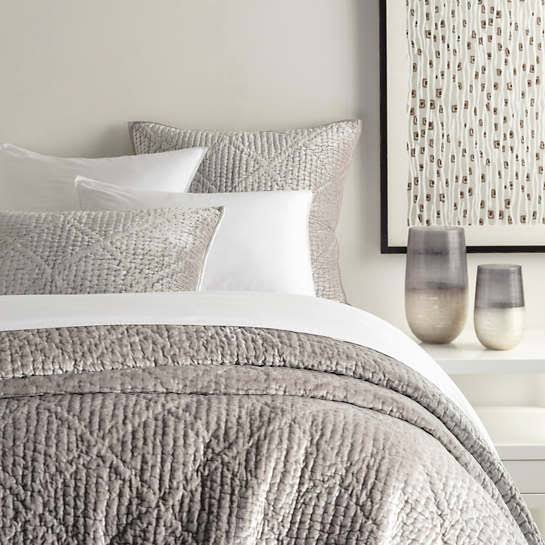 Euro Quilted Velvet Sham B42112