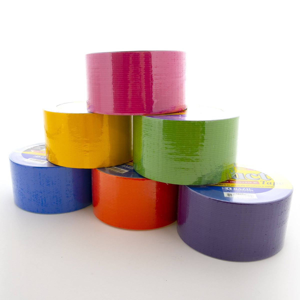 Assorted Fluorescent Colored Duct Tape (36/case) P3293