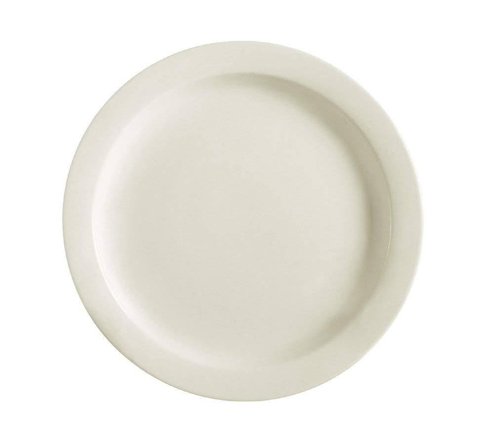 7-1/4-Inch White Stoneware Plate, Box of 36 F9678