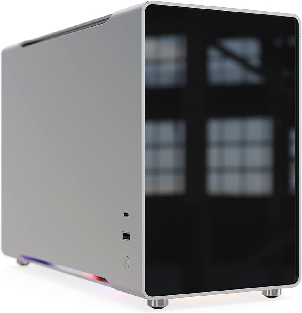 Mini ITX Aluminum Computer Case with Tempered Glass X538