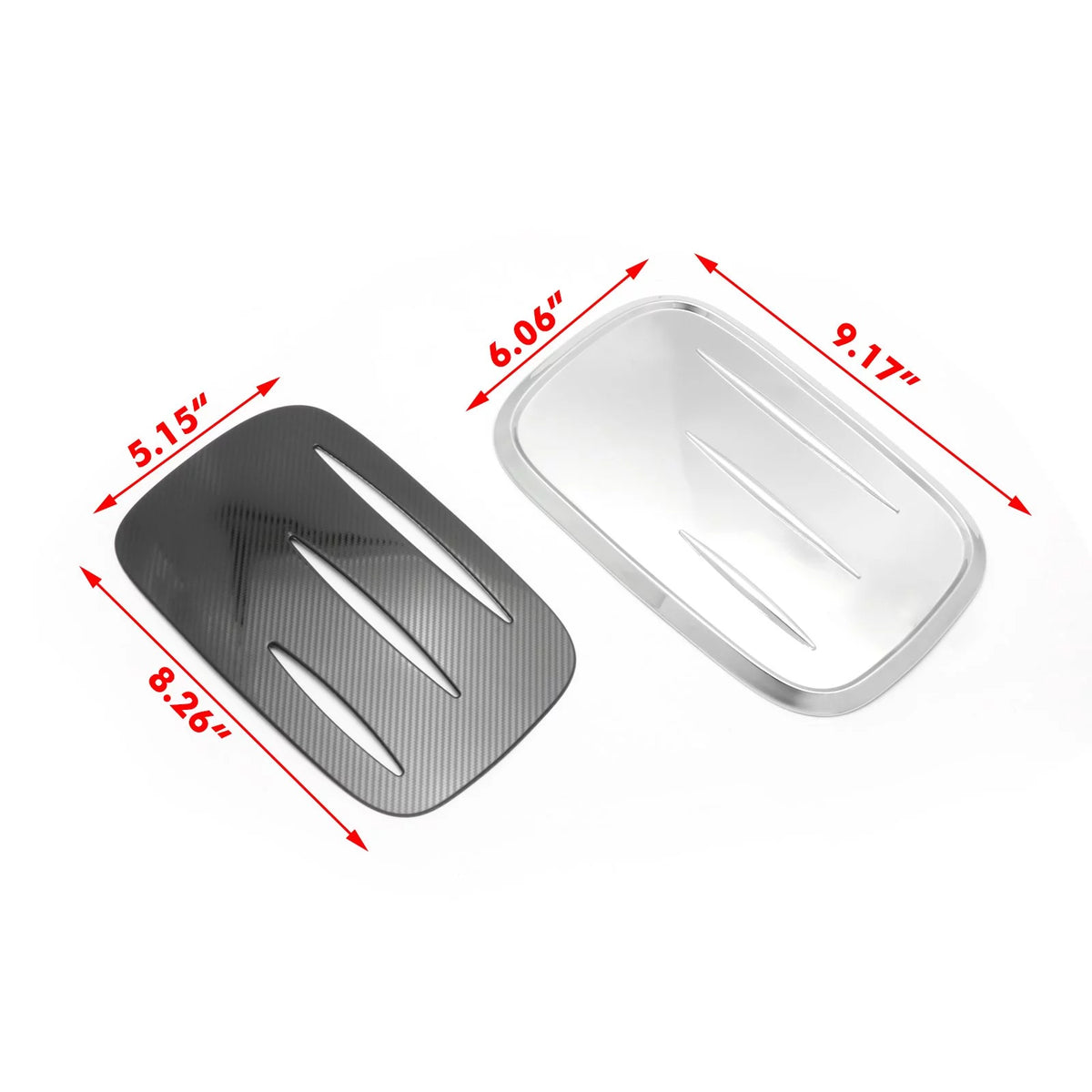 Carbon Fiber Style Fuel Tank Cover Trim Gas Cap Overlay G772225
