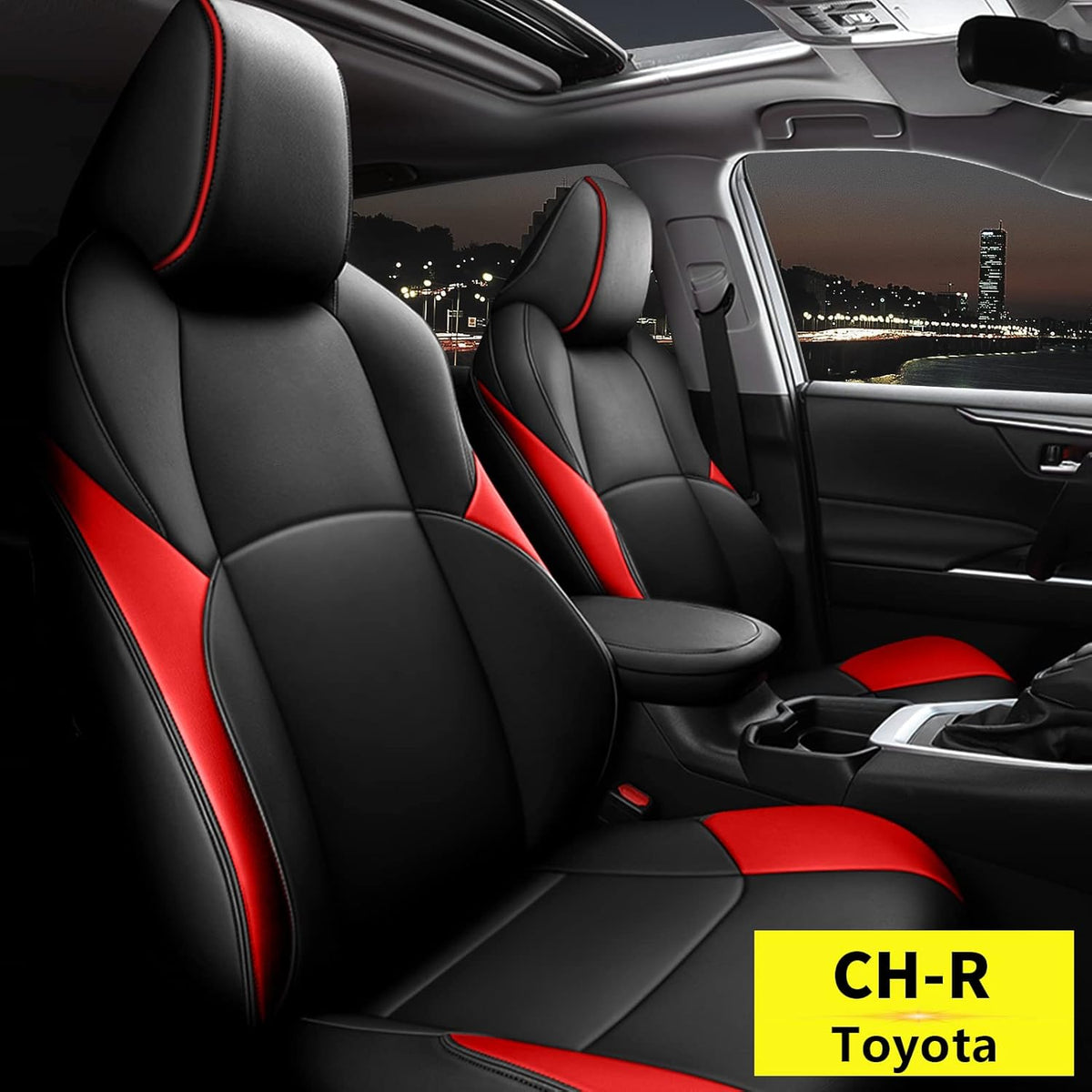 Faux Leather Car Seat Covers Full Set J9032