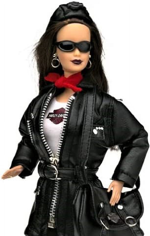 Brunette Barbie Doll Motorcycle W3469