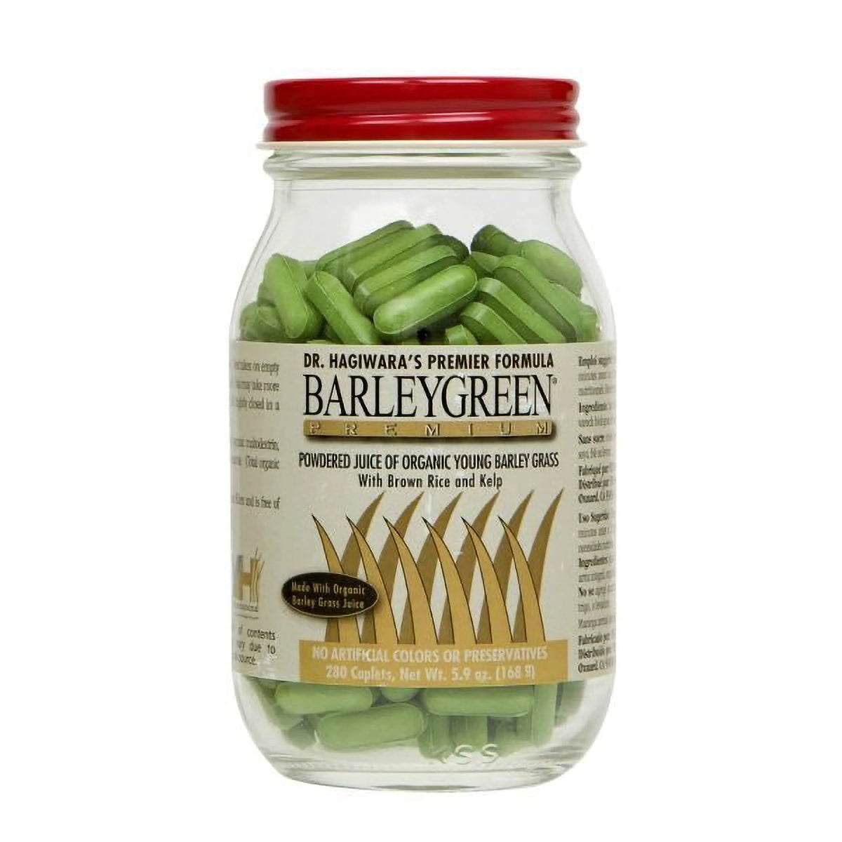 BarleyGreen Vegetable Supplement with Kelp & Brown Rice 280 Tablets D521