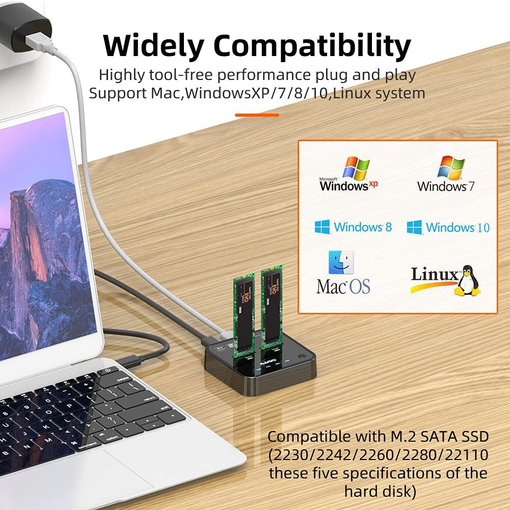 2 Bay M.2 SATA Docking Station H75826