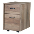Rustic Oak Finish Mobile File Cabinet I847507