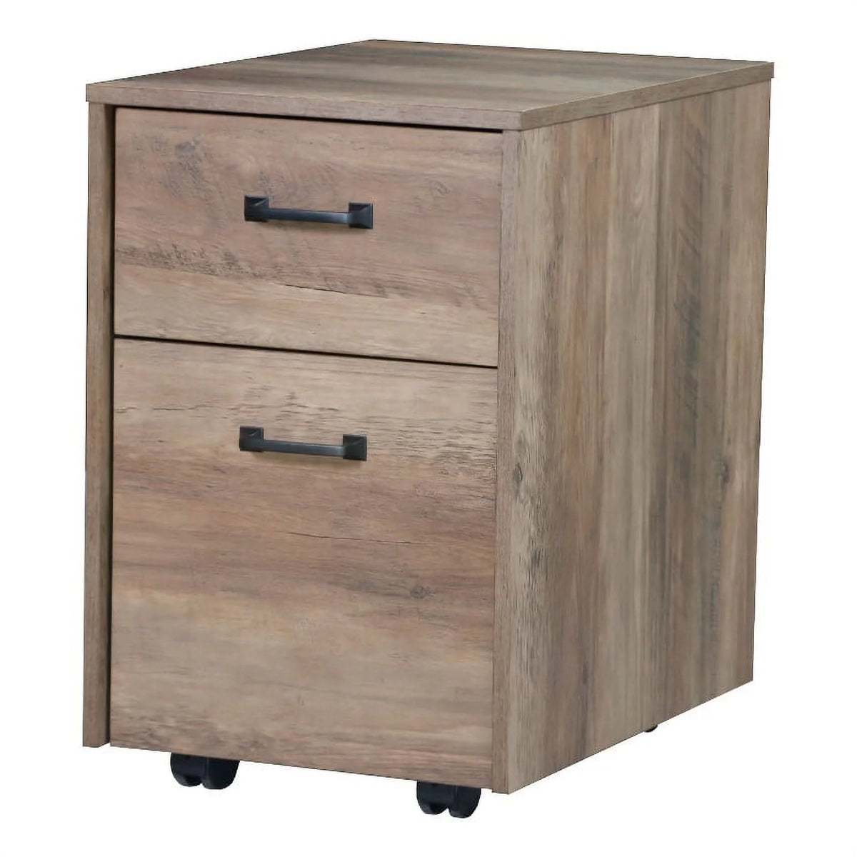 Rustic Oak Finish Mobile File Cabinet I847507