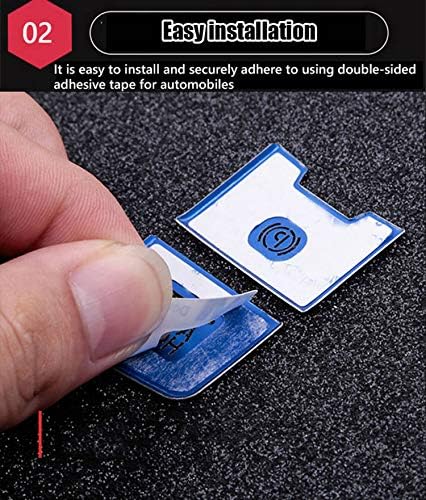 Aluminum Multi-Media Control Button Cover Decal Trim 4 pieces/set (blue) I49243
