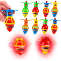 20 Pack UFO Spinning Tops with LED Light Up Flashing Toys Z460566