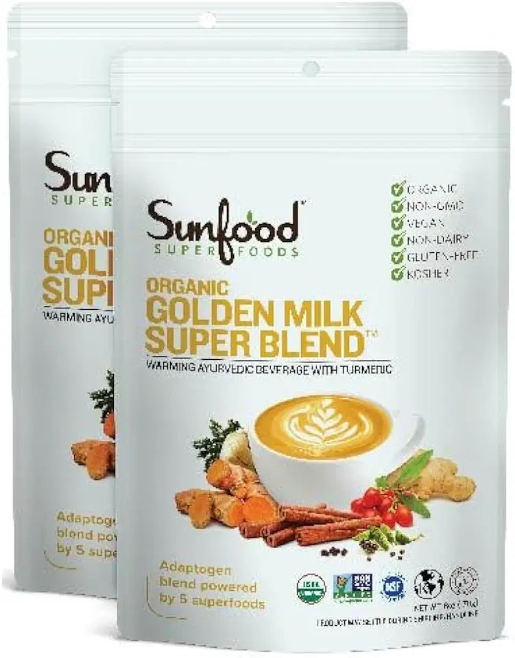 Organic Golden Milk Turmeric Latte Blend 6 oz 2-Pack C308