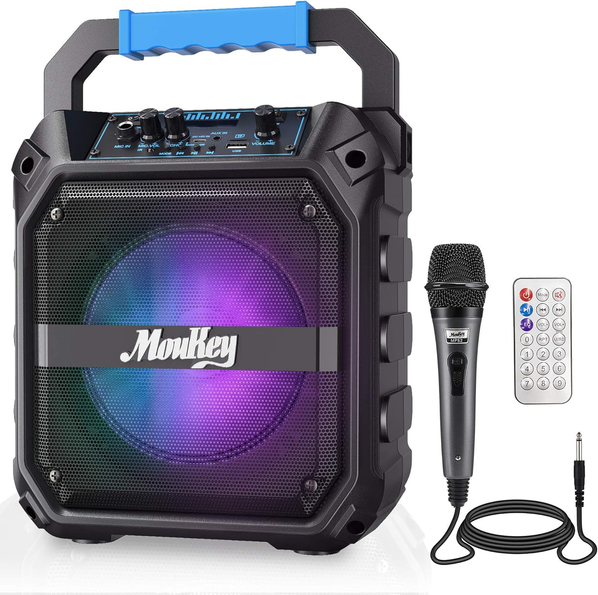 Portable PA Speaker with Wireless Microphone Y1422
