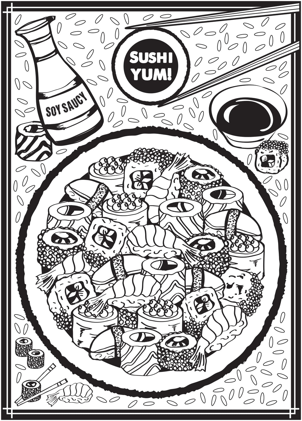 Sweet & Savory Adult Coloring Book, 64 Pages S718837