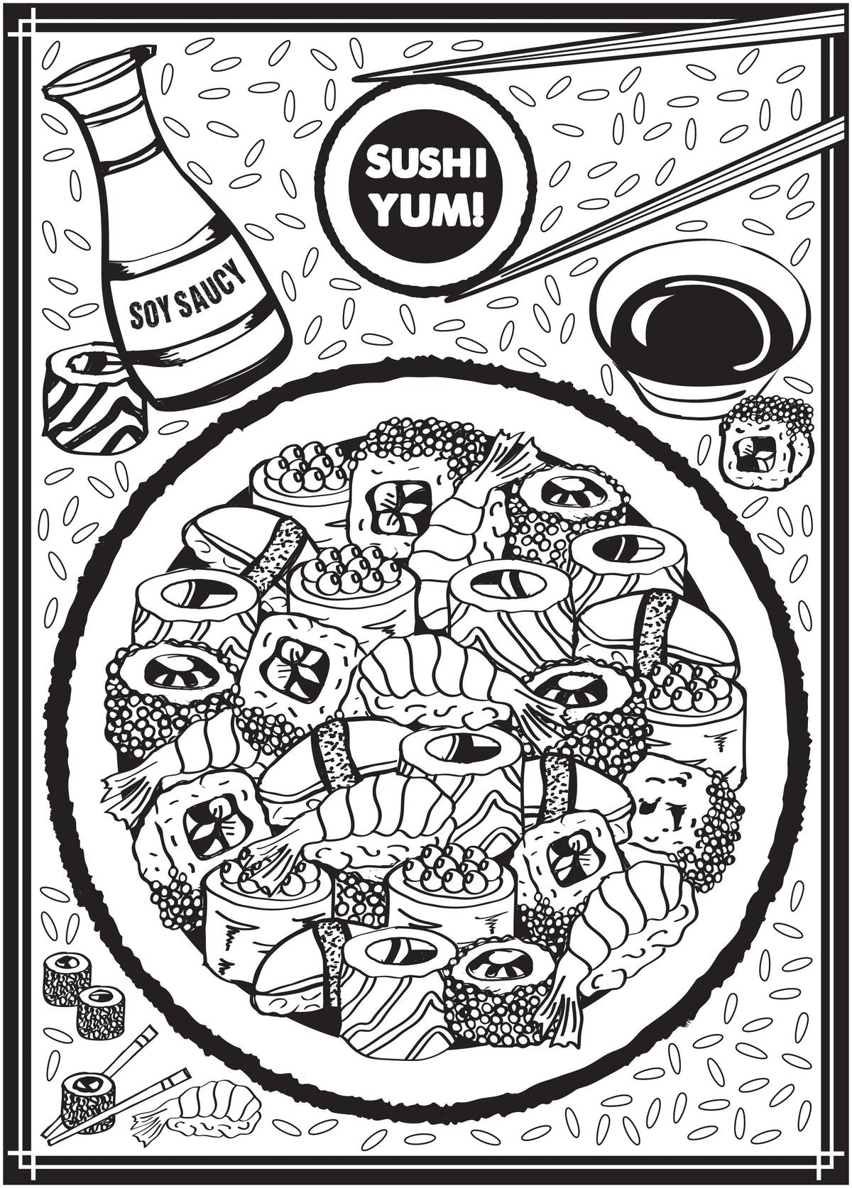 Sweet & Savory Adult Coloring Book, 64 Pages S718837