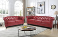 Green Velvet Chesterfield Sofa and Club Chair Set F156733