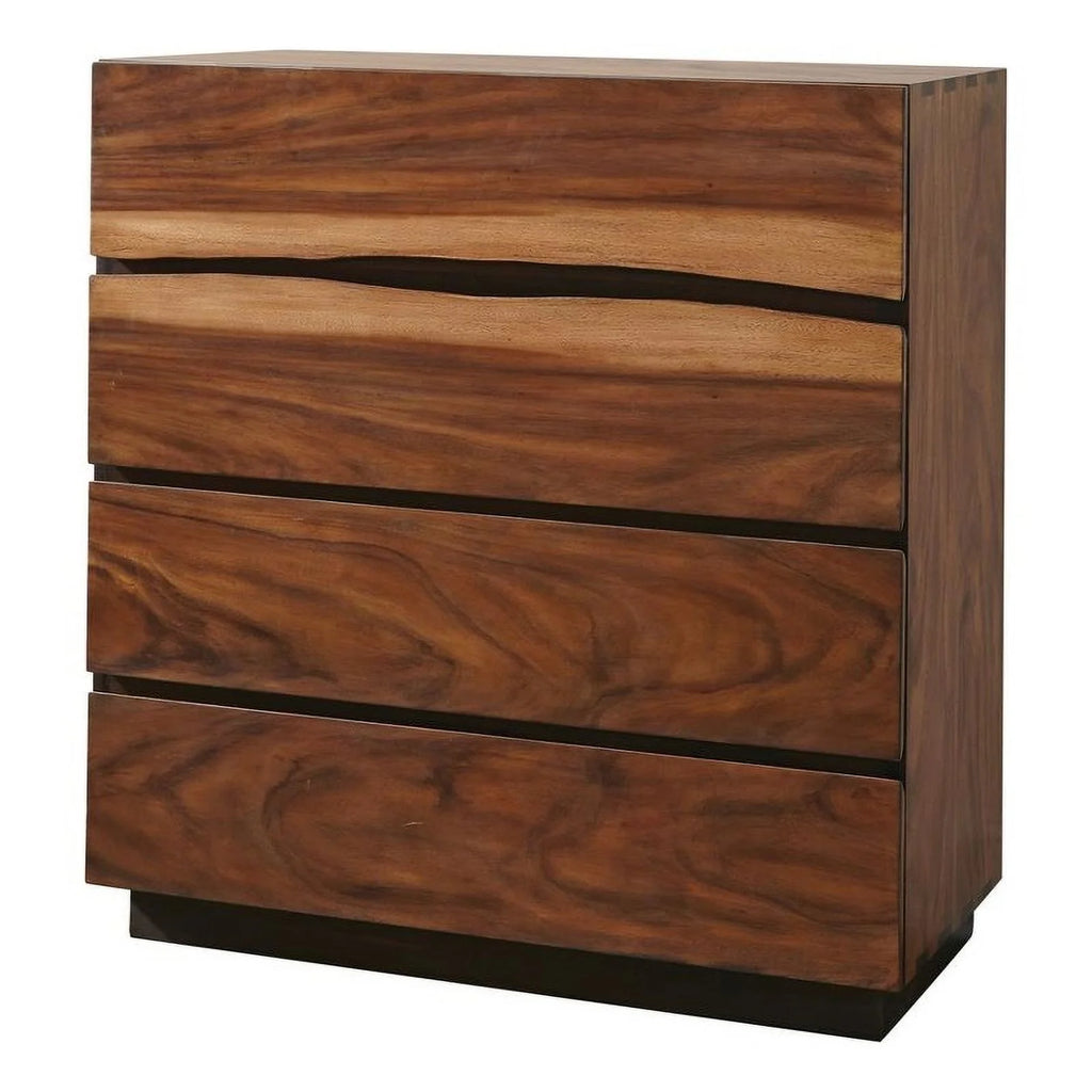 4-drawer Chest Smokey Walnut and Coffee Bean C494998