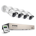 8-Channel 1080p 1TB DVR Security Camera System with 4 Wired Bullet Cameras T883