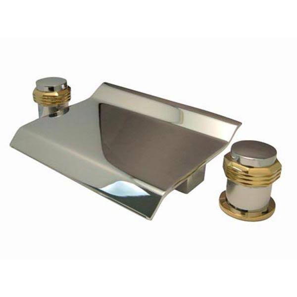 Polished Brass Waterfall Roman Tub Filler S115493