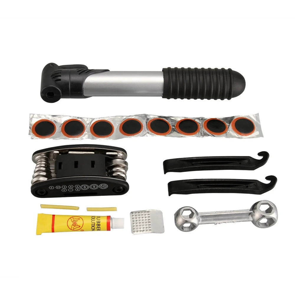 16in1 Multi-function Bike Repair Tool Set With Pump O984450