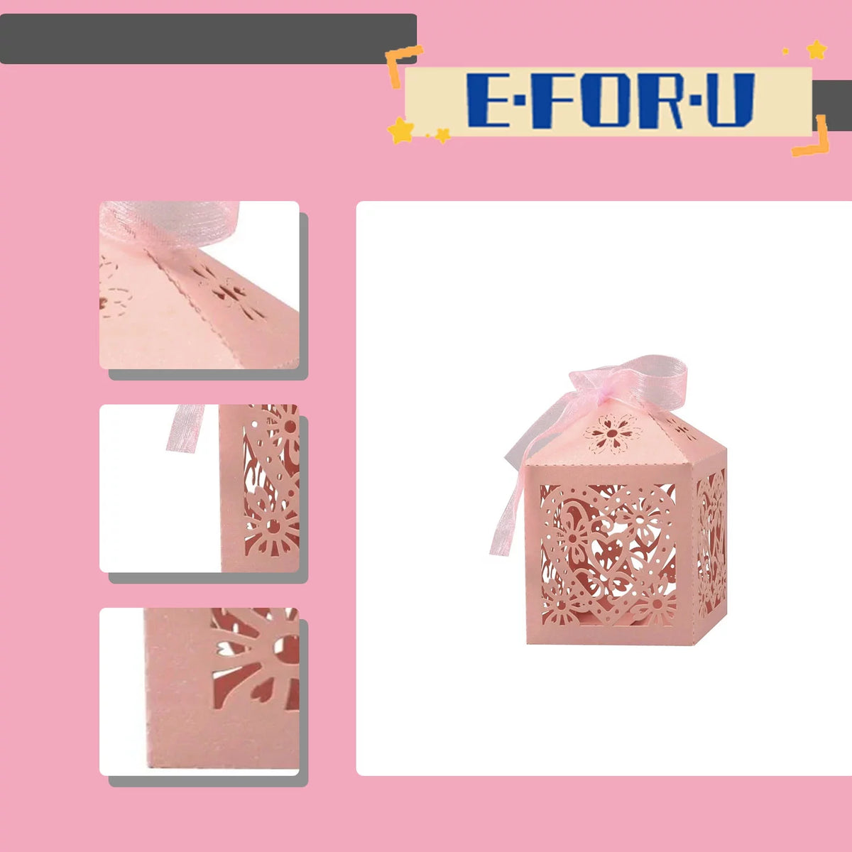 Laser Cut Wedding Candy Gift Box K86277