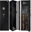 Large Rifle Safe Gun Cabinet with Pistol Lockbox A816