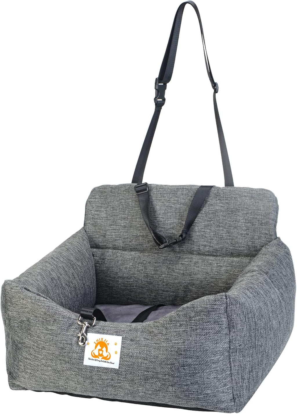 Dog Car Seat with Storage Pocket and Safety Leash T465