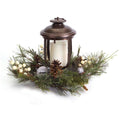 Woodland Inspired Christmas Pillar Candle Holder S5594